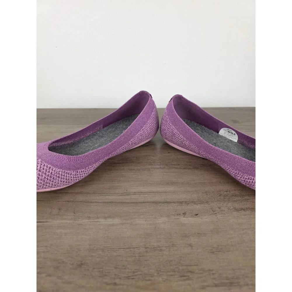 Allbirds Tree Breezers Women's Knit Ballet Flats Lavender Size 10.5‎